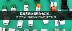 用图说话|告诉你超五类网络模块怎么打？